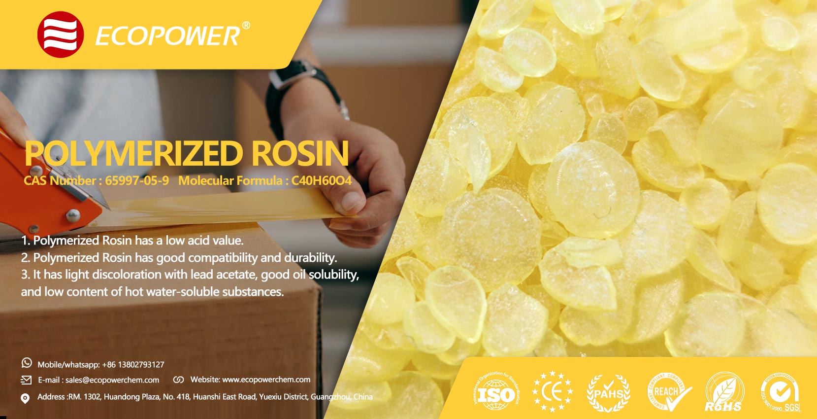 Introduction to the Characteristics and Uses of Polymerized Rosin